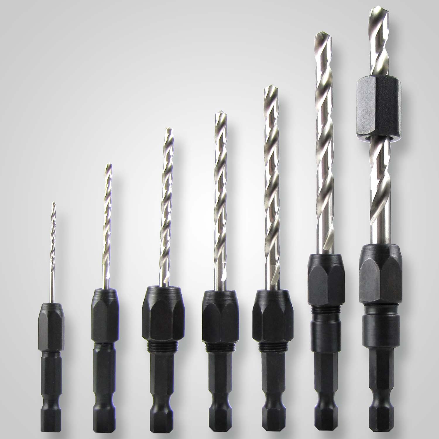 HYY-YY 3pc Socket Adaptor Set 1/4 3/8 1/2 Inch Cordless Hex Drill Bit Drill Accessories 