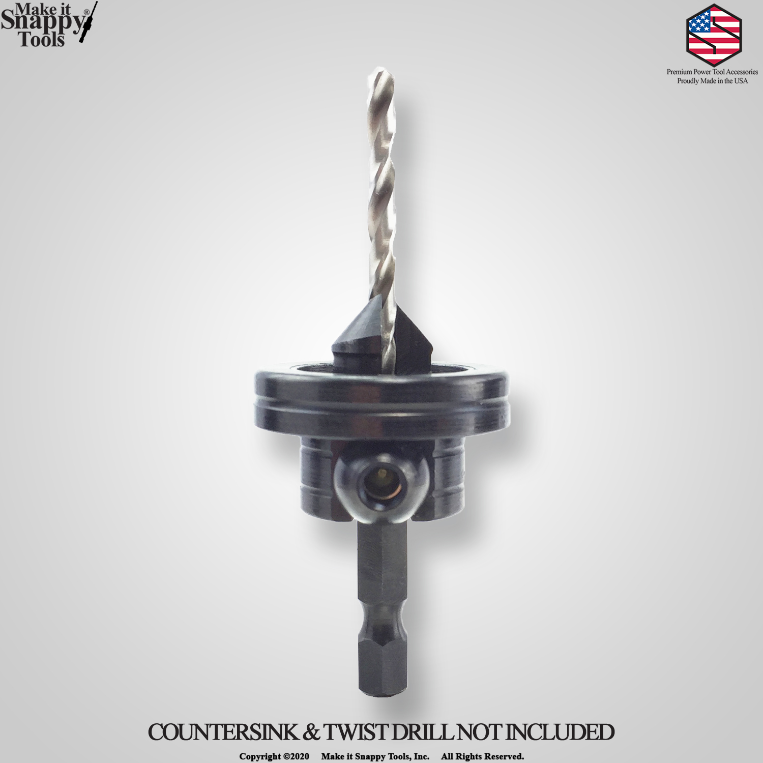 Drill countersink with shop depth stop